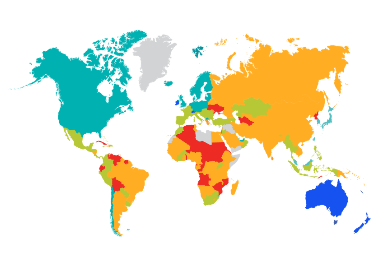 Economic freedom is unevenly distributed around the world