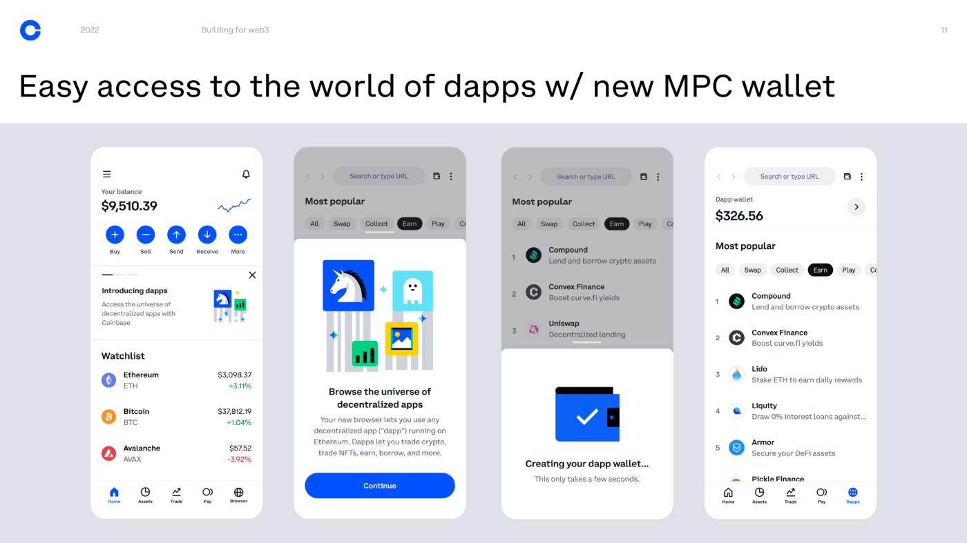 Easy access to the world of dapps w/new MPC wallet