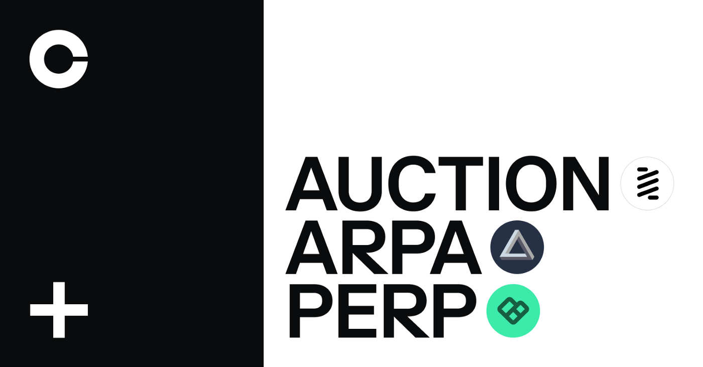 ARPA Chain (ARPA), Bounce (AUCTION) and Perpetual Protocol (PERP) are launching on Coinbase Pro