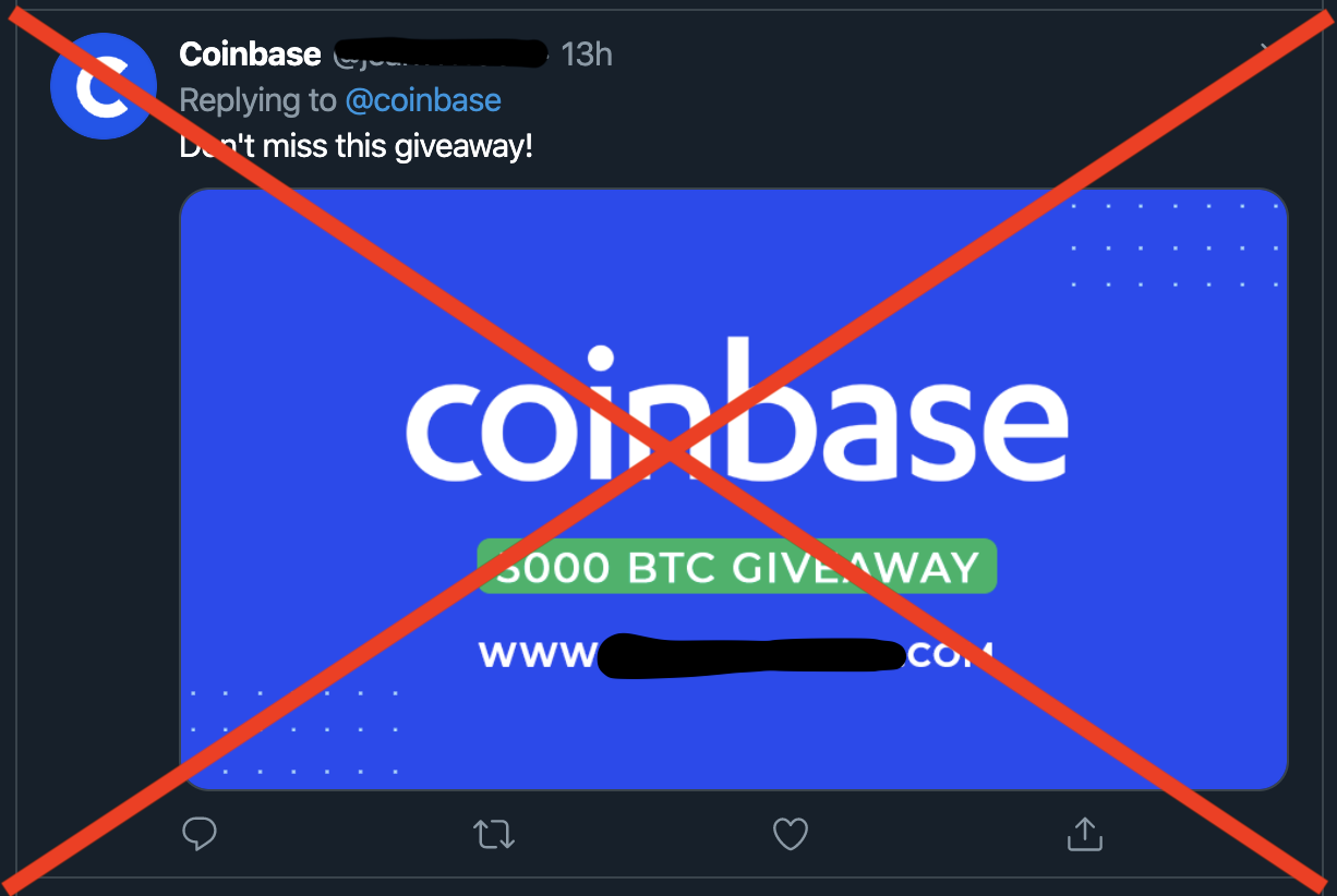 Coinbase Twitter Impersonations