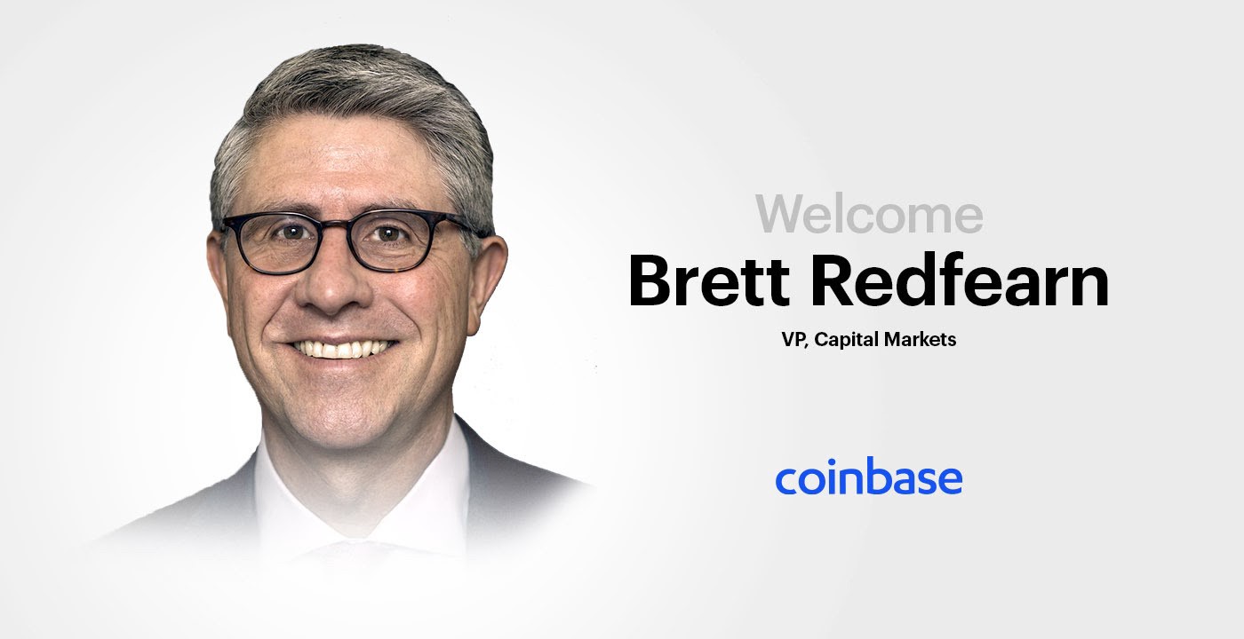 Coinbase hires Brett Redfearn as VP, Capital Markets