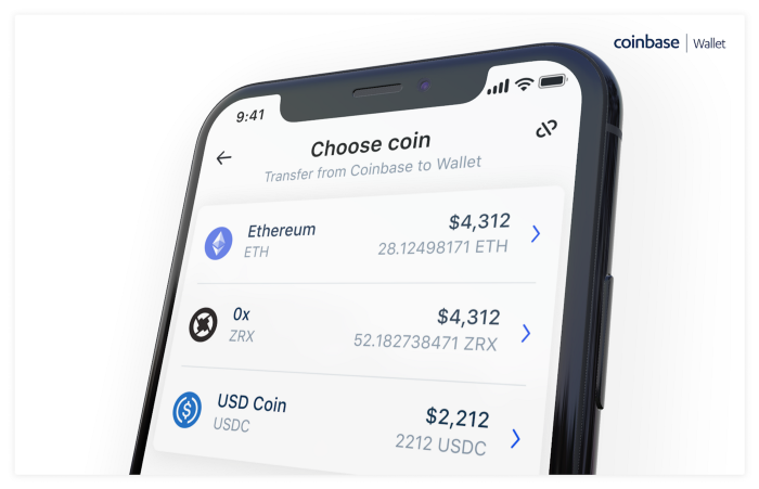 Easily transfer crypto from Coinbase.com to your Coinbase Wallet