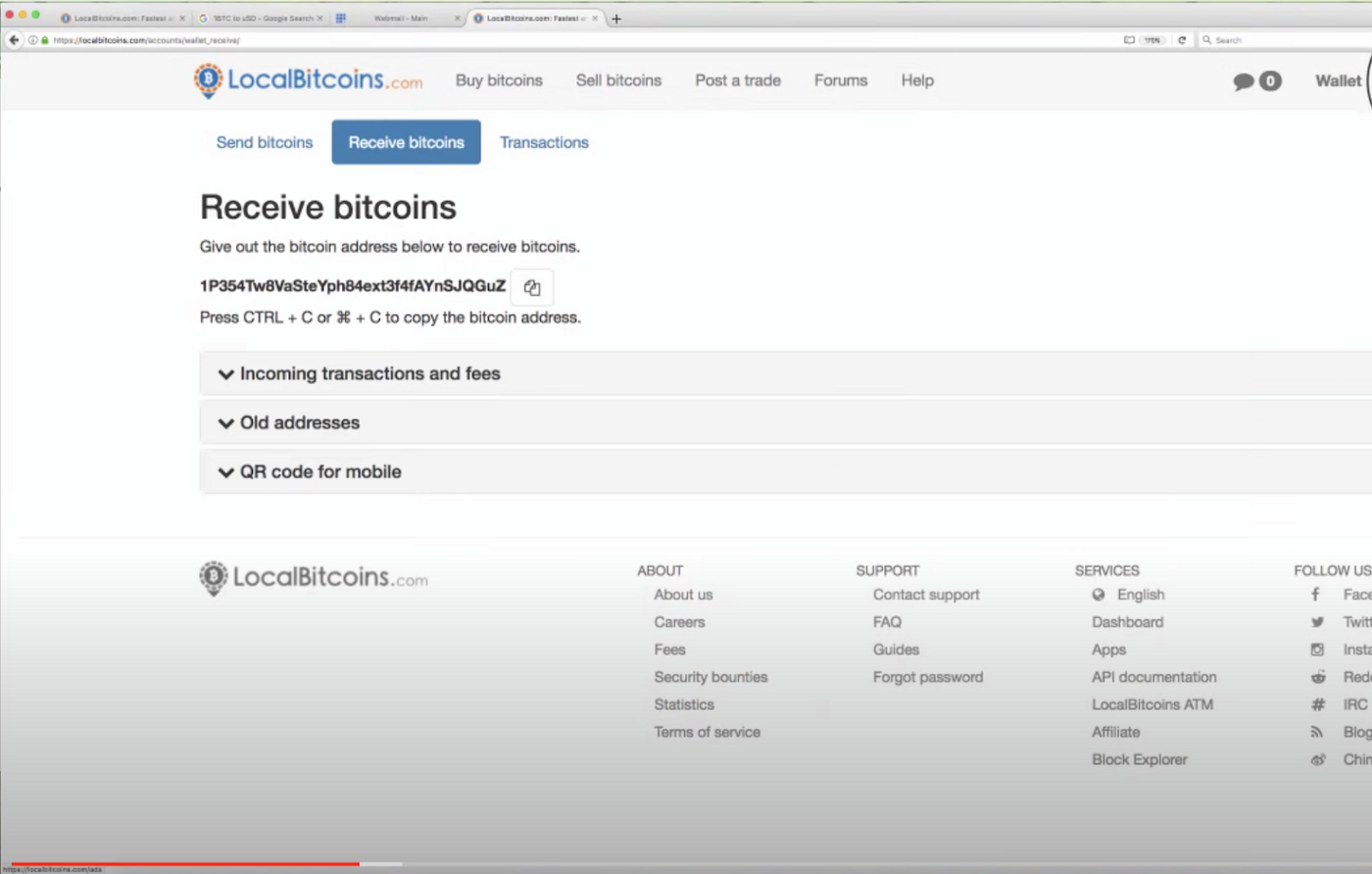 We know this address belongs to LocalBitcoins and is an individual’s deposit address