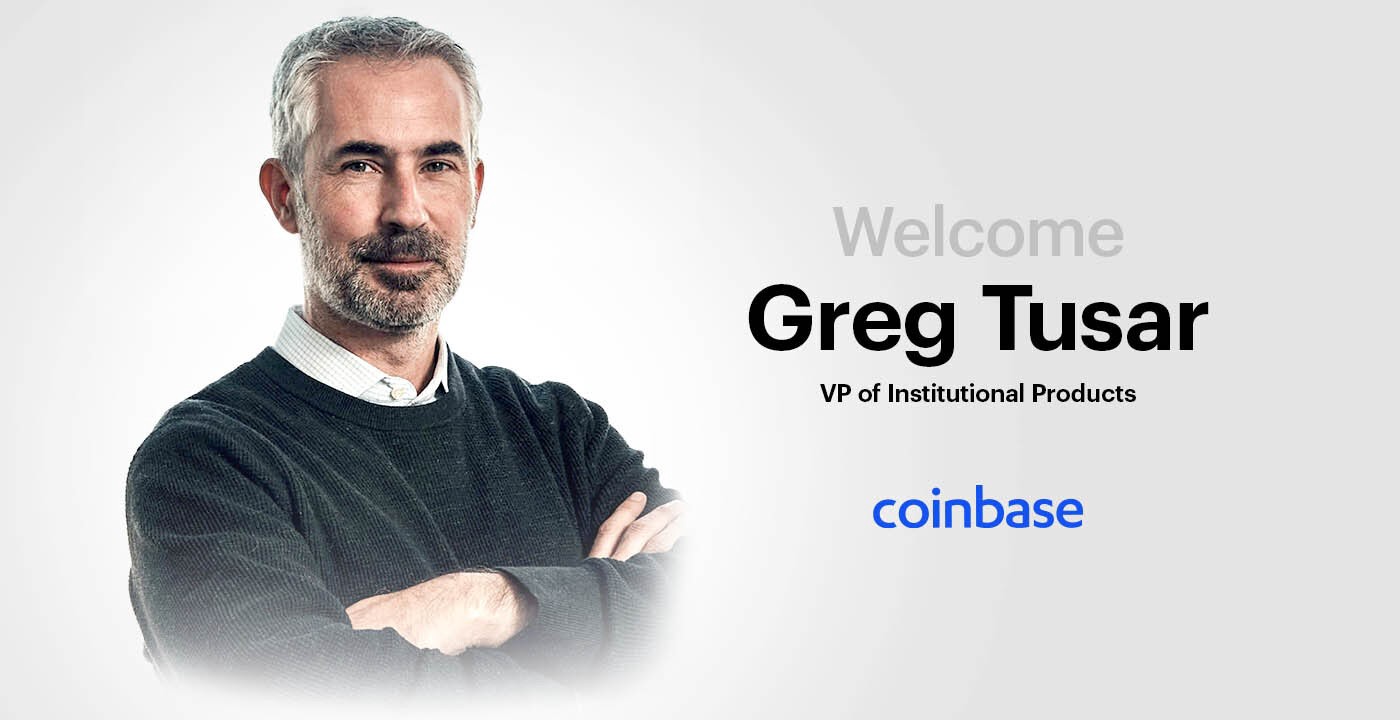 Greg Tusar, co-founder of Tagomi and electronic trading pioneer, joins Coinbase as Vice President of Institutional Products
